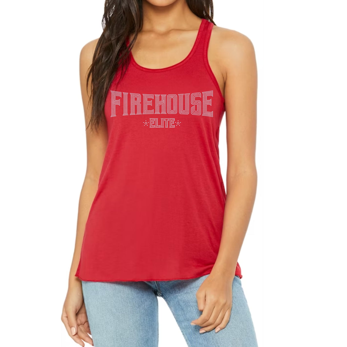 FE Silver Rhinestone Logo Tank Top