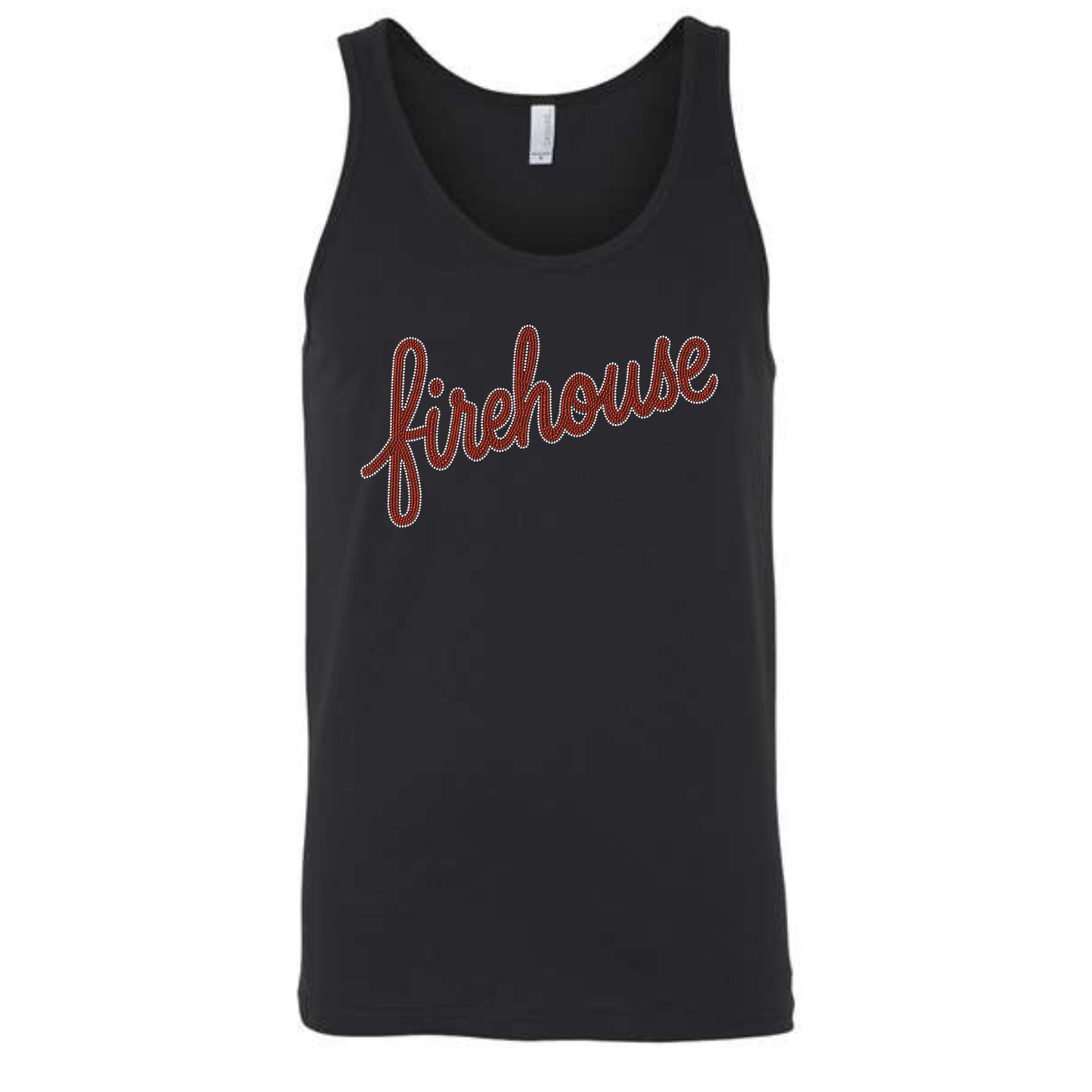 Firehouse Elite Rhinestone Script- Red