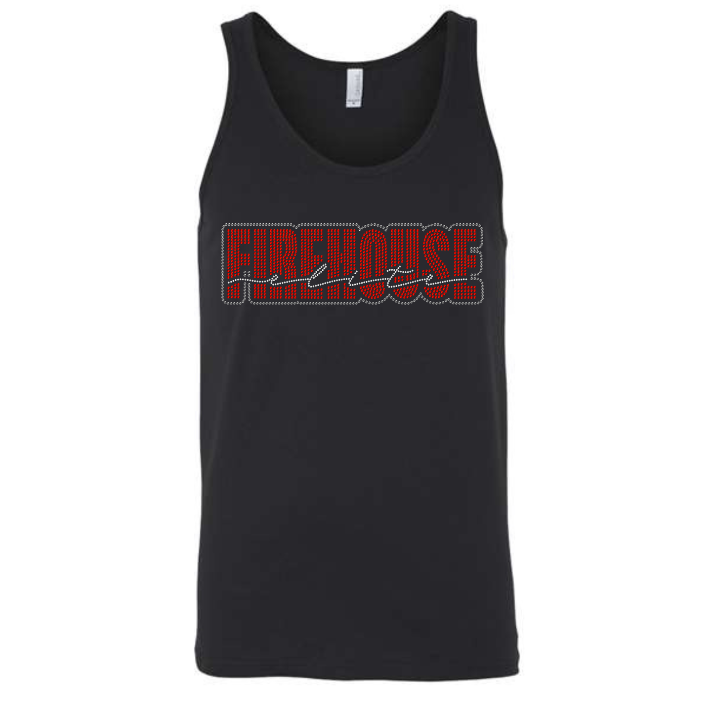 Firehouse Elite Rhinestone Logo Block Script