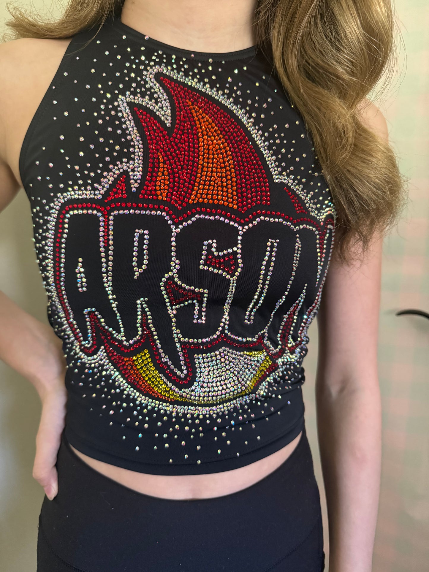 Incinerate Bling Sports Bra