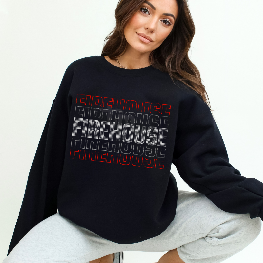 Stacked Firehouse Rhinestone - Multi Color