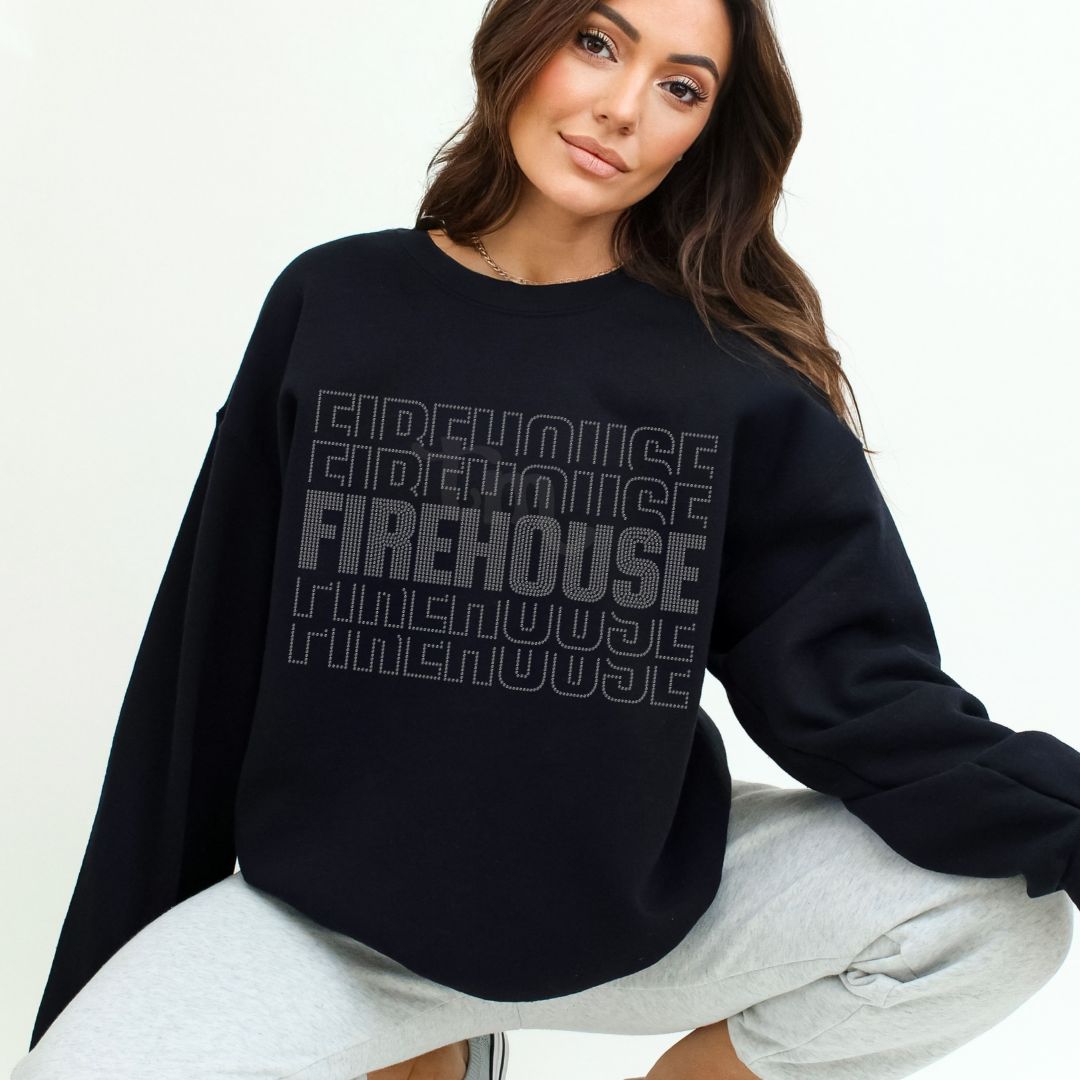 Stacked Firehouse Logo - Black