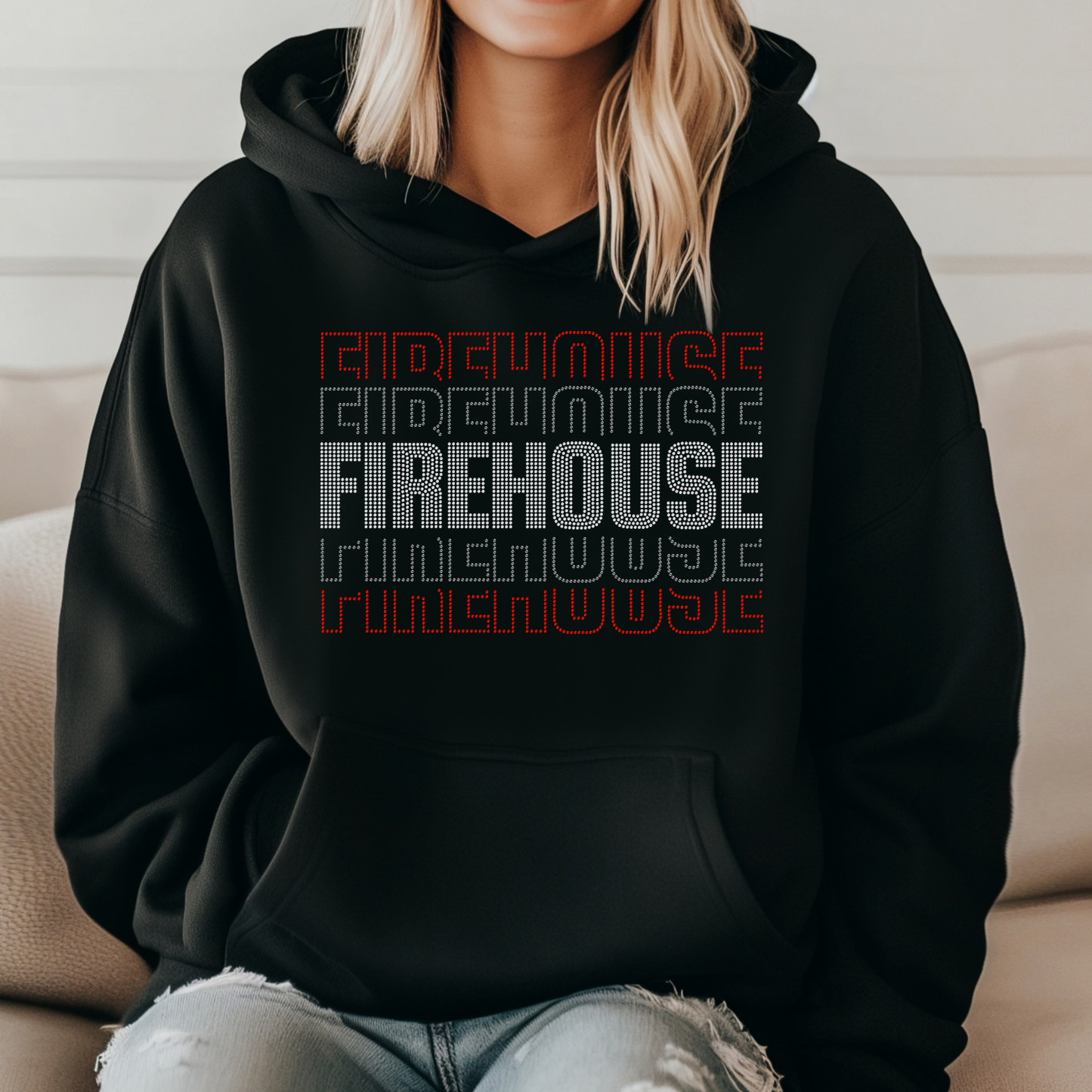 Stacked Firehouse Rhinestone - Multi Color