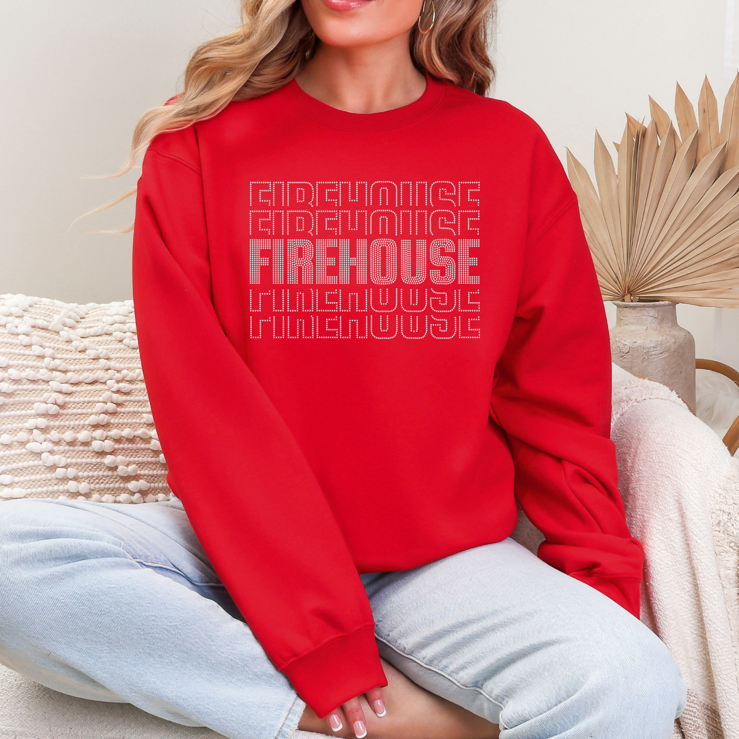 Stacked Firehouse Rhinestone - Crystal